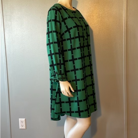 Merona plaided, long sleeves tunic dress, size XL - Picture 3 of 10